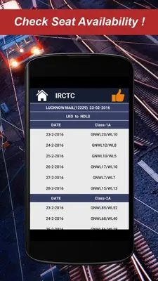 IRCTC android App screenshot 1